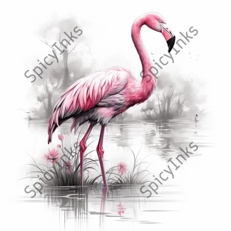 Detailed Dry Brush Birds