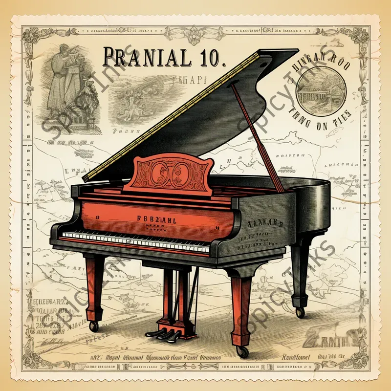 Musical Instrument Travel Stamps