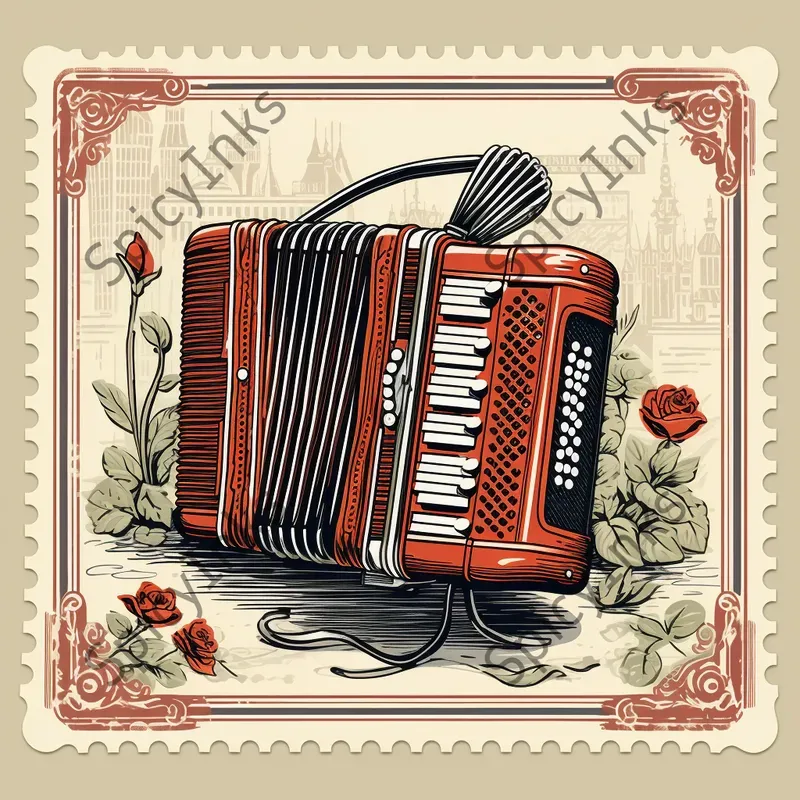Musical Instrument Travel Stamps