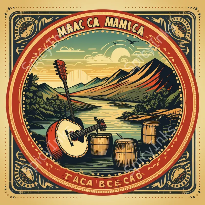 Musical Instrument Travel Stamps