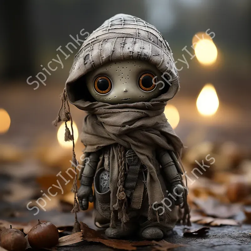 Kawaii Halloween Festive Clay Dolls