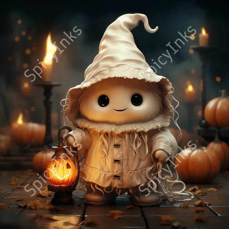 Kawaii Halloween Festive Clay Dolls