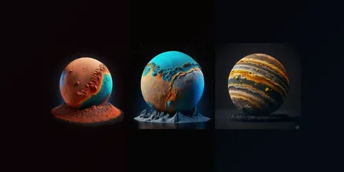 Planets Of The Solar System generated by midjourney
