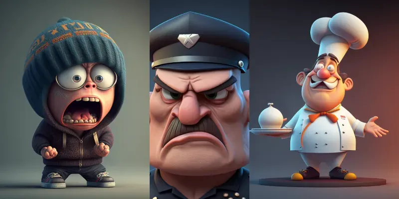 3D Expression Characters generated by undefined