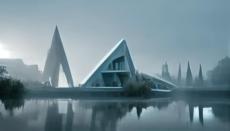 Futuristic Angular Structures