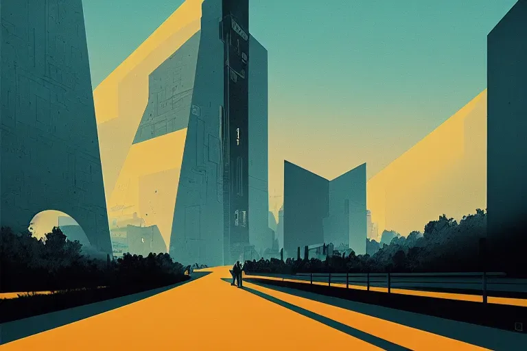 Futuristic Brutalist Architecture