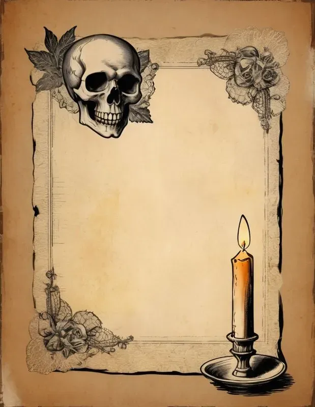 Halloween Writing Paper Journals Notes