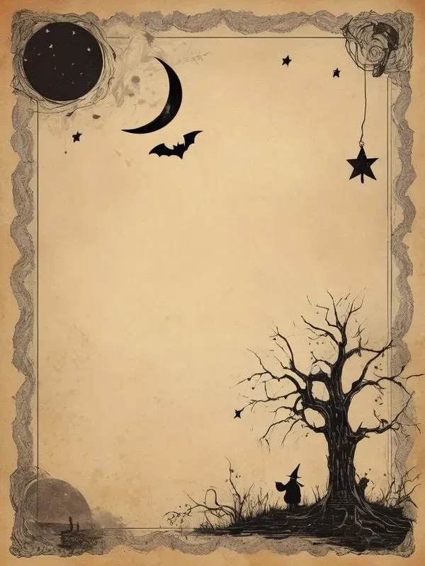 Halloween Writing Paper Journals Notes
