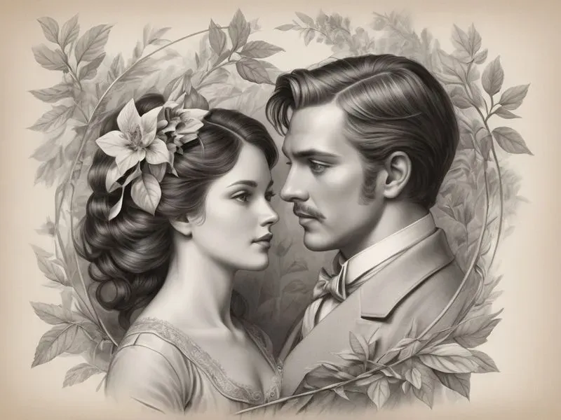 Antique Style Graphite Cliparts