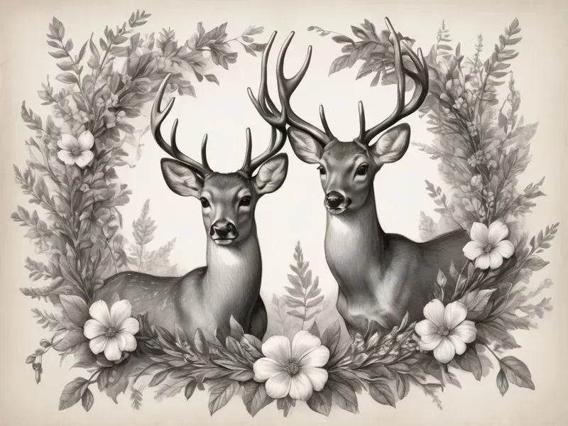 Antique Style Graphite Cliparts