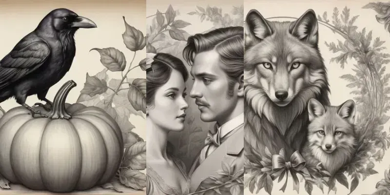 Antique Style Graphite Cliparts generated by undefined