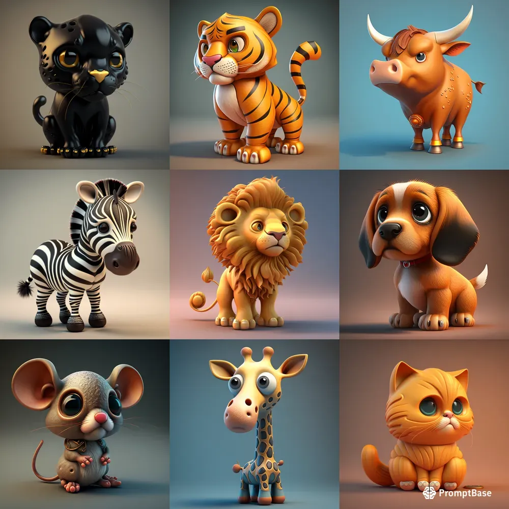 Cute 3D Animals