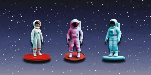 3D Astronauts generated by dalle