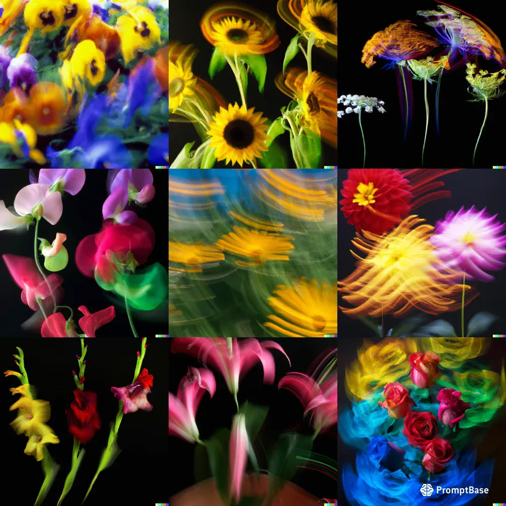 Moving Flower Art