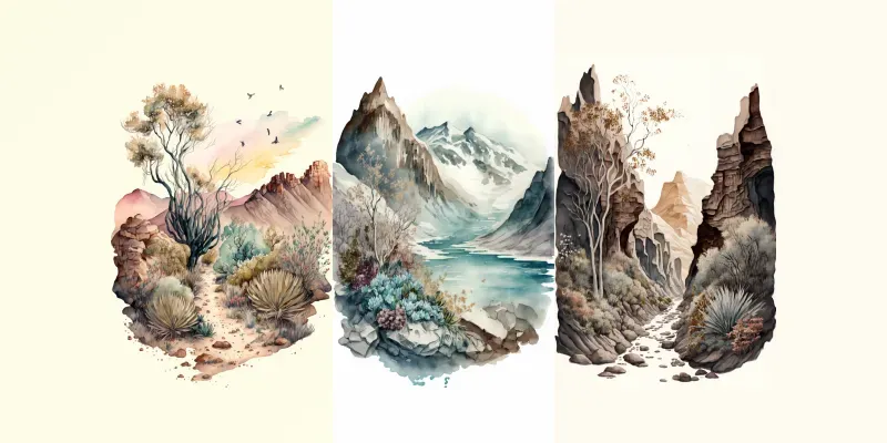 Watercolor Wallpapers generated by undefined
