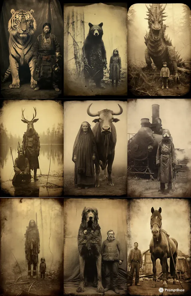 Realistic Old Photos Of People