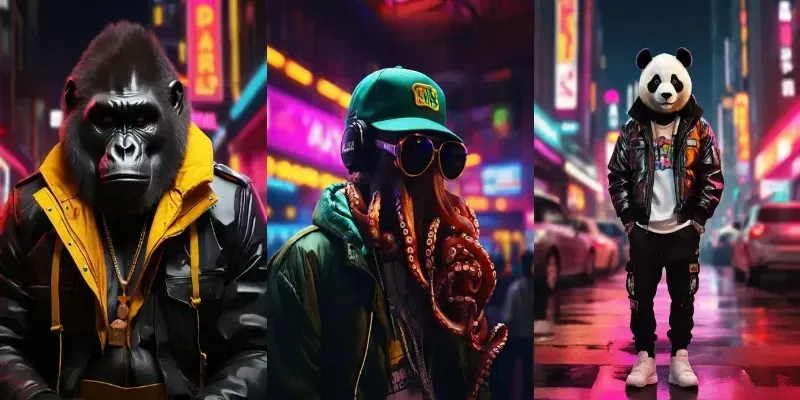 Wild Animals In Hip Hop Vibes generated by undefined