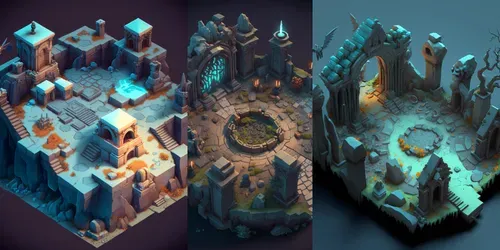 Custom RPG Style Maps generated by midjourney