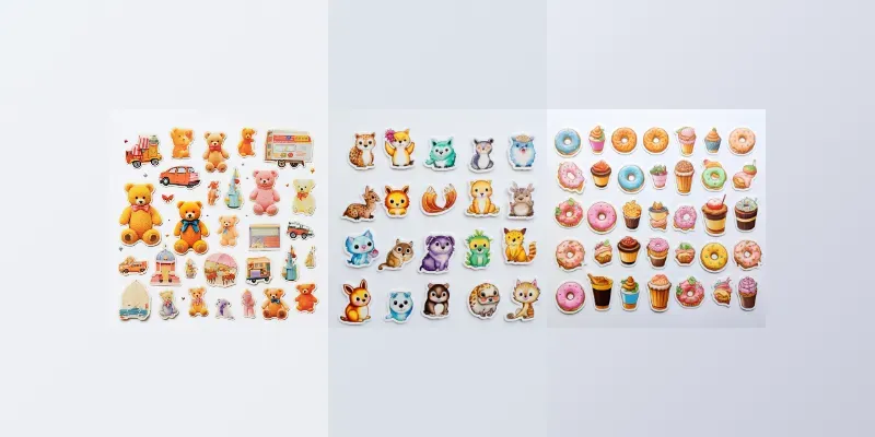 Colorful Sticker Sheets generated by undefined