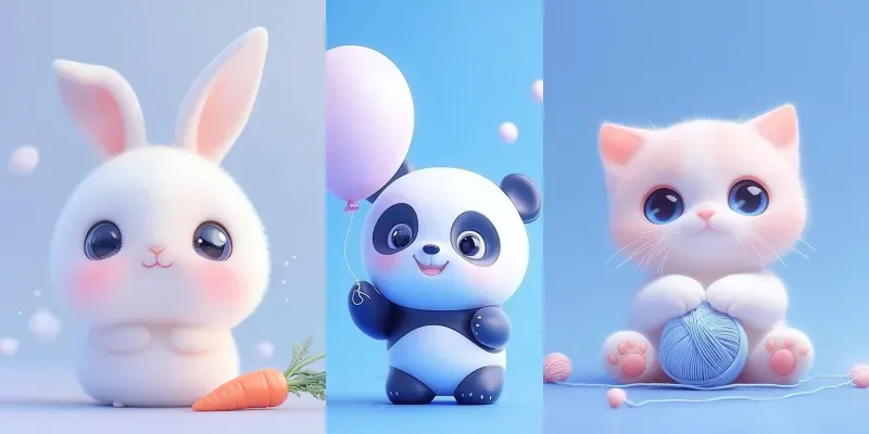 Adorable 3D Creations Sref Codes generated by undefined