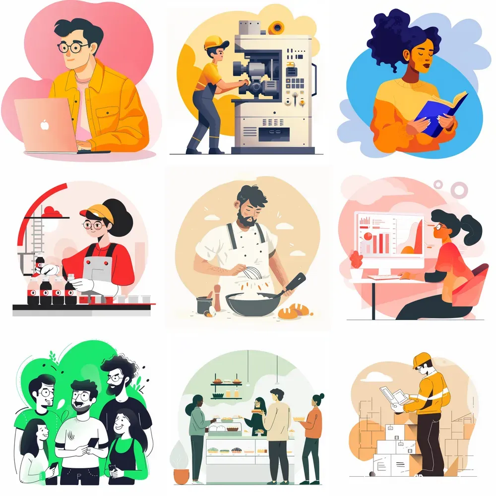 Website Action Illustrations