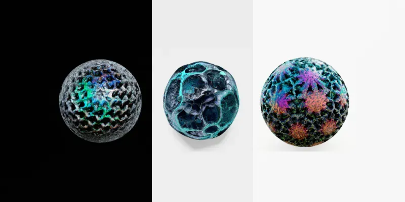 Geometric Fractal Gemstone Spheres generated by undefined