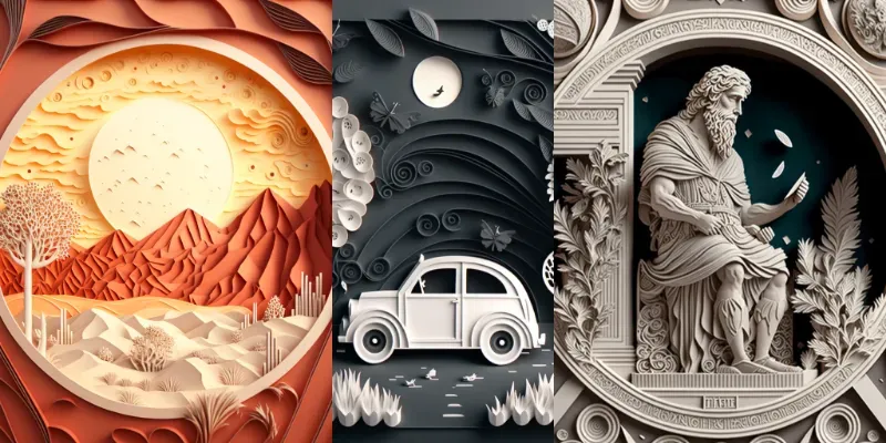 Paper Cuts generated by undefined