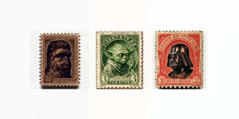 Vintage Stamps generated by undefined