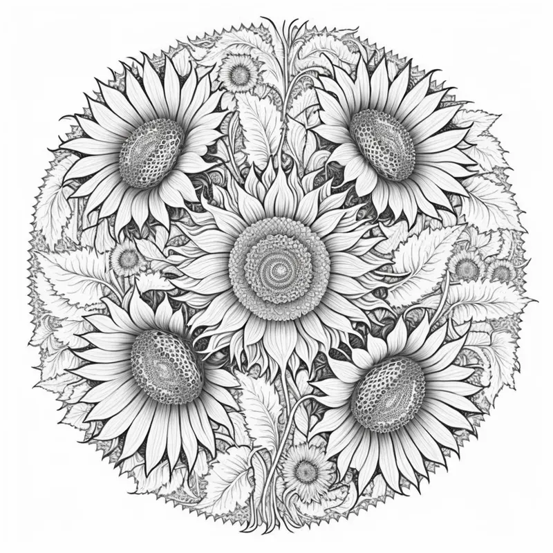 Fantastic Floral Mandala Coloring Pages