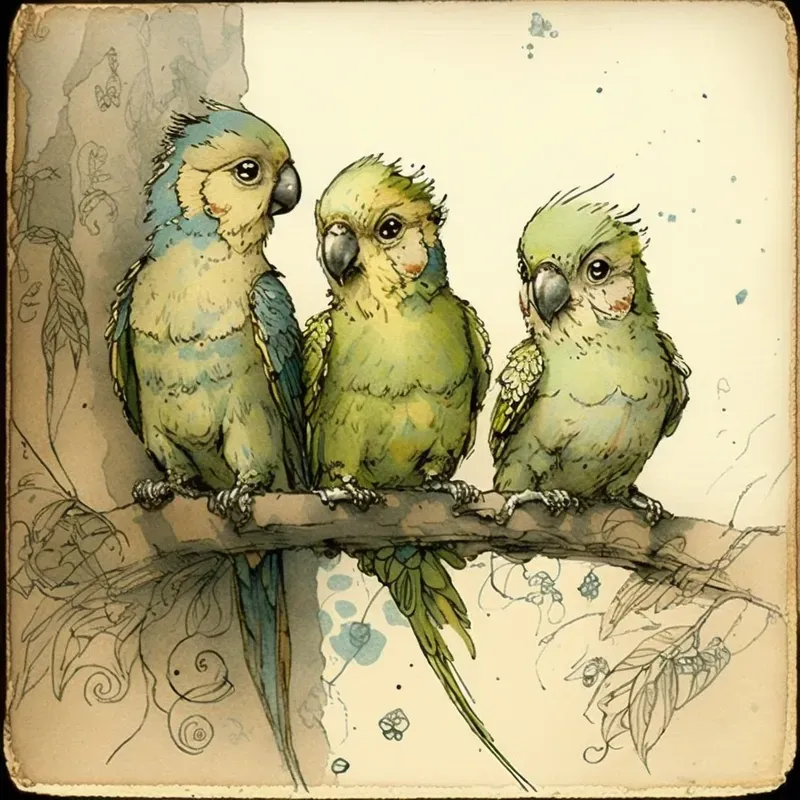 Victorian Style Illustrations Adorable Animals