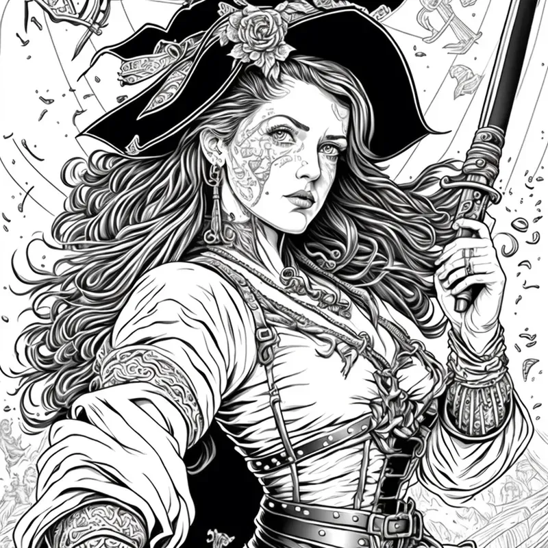 Pirates Coloring Book Pages