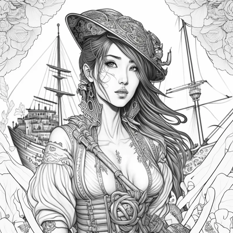 Pirates Coloring Book Pages