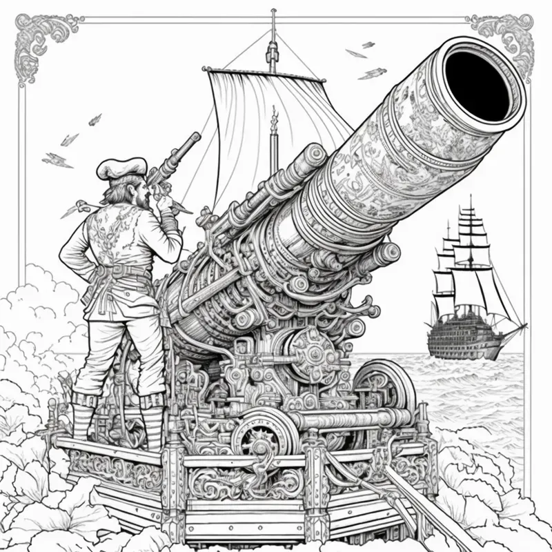 Pirates Coloring Book Pages