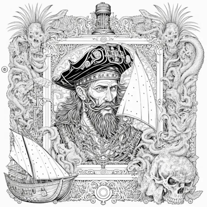 Pirates Coloring Book Pages