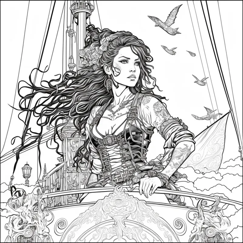 Pirates Coloring Book Pages