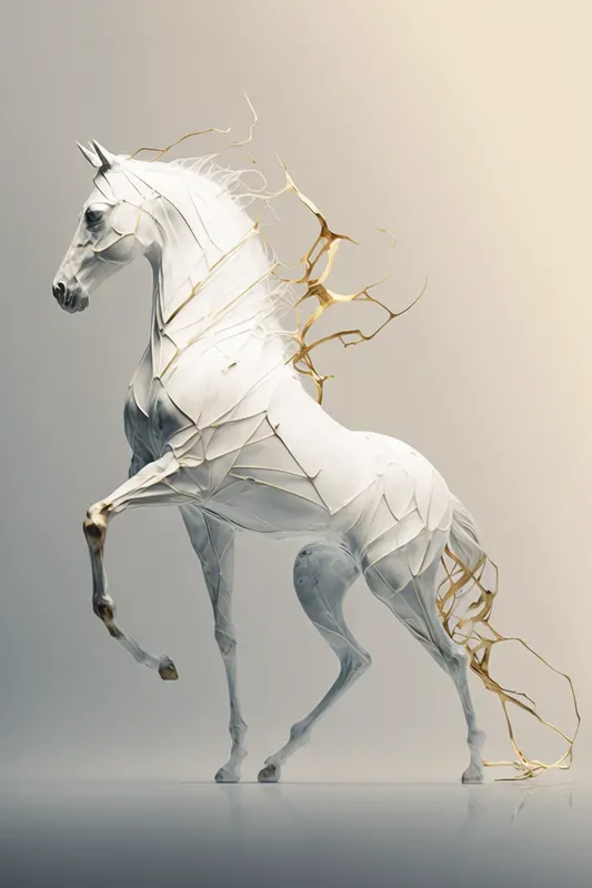 Elegant Kintsugi Inspired Wall Art