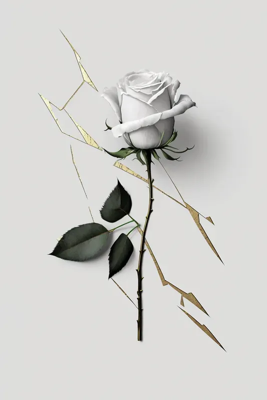 Elegant Kintsugi Inspired Wall Art