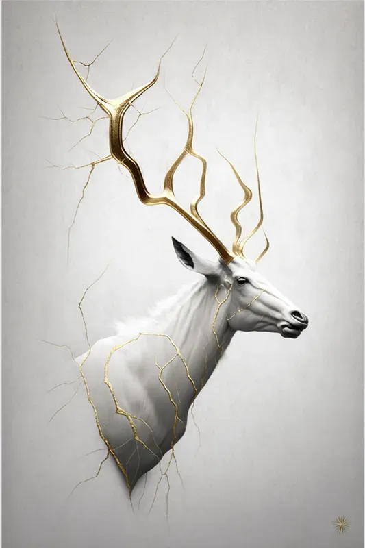 Elegant Kintsugi Inspired Wall Art