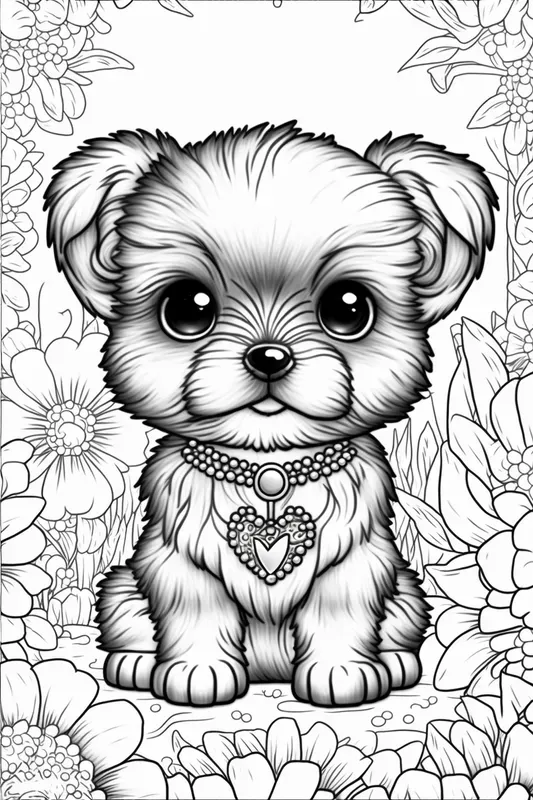 Kawaii Animals Coloring Book Pages