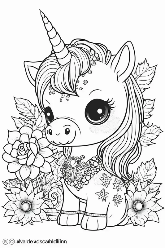 Kawaii Animals Coloring Book Pages