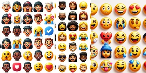 Social Media Face Emojis generated by dalle