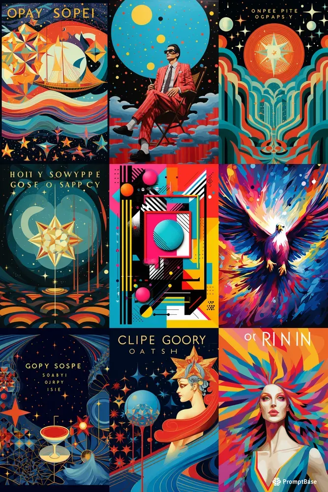 Titles Geometric Visions Pop Art With As