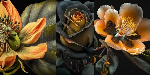 Photorealistic Vibrant Flowers generated by midjourney
