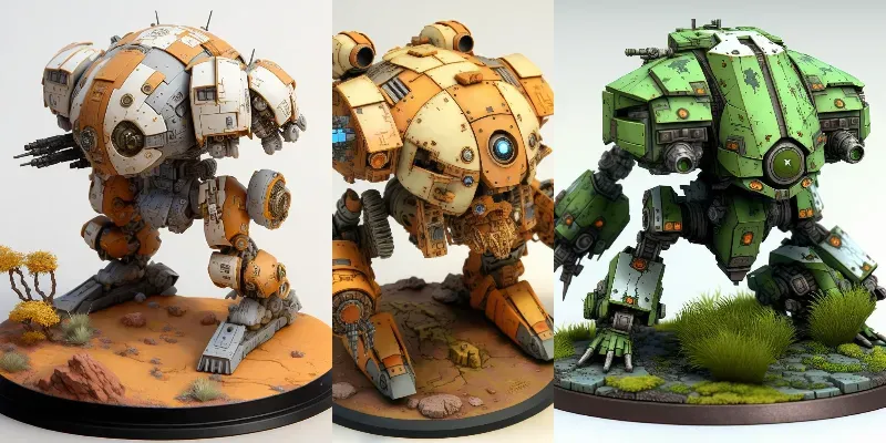 Mechwarrior Tabletop Model Miniatures generated by undefined