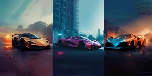 Futuristic Supercars generated by midjourney