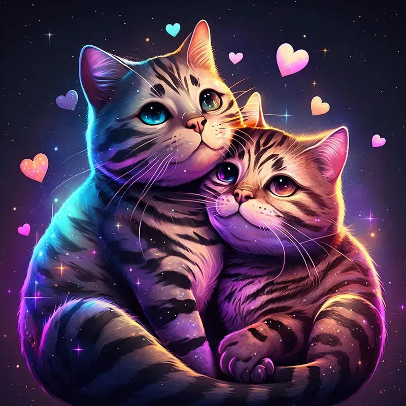 Enchanted Pet Couple Portraits