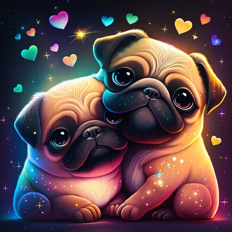 Enchanted Pet Couple Portraits