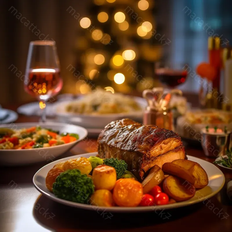 Christmas Realistic Dishes And Meals