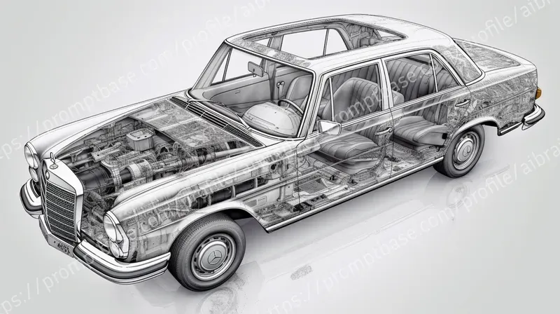 Iconic Car Dazzling Exploded Drawings