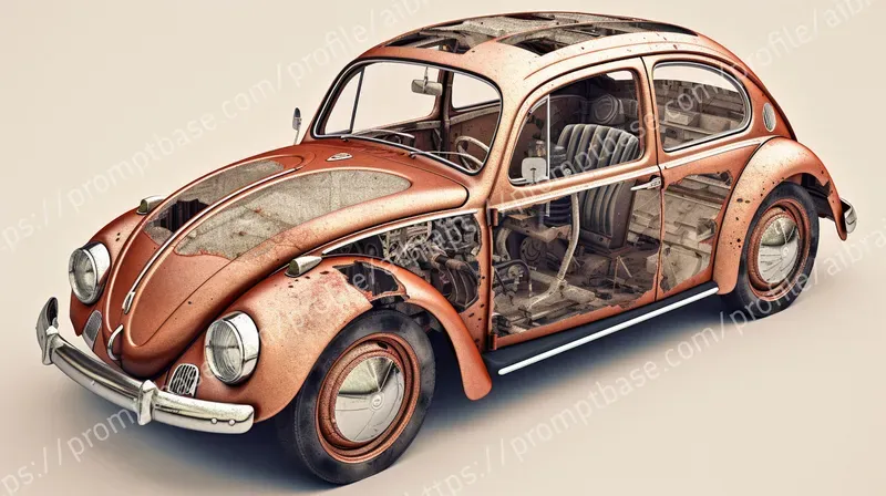 Iconic Car Dazzling Exploded Drawings